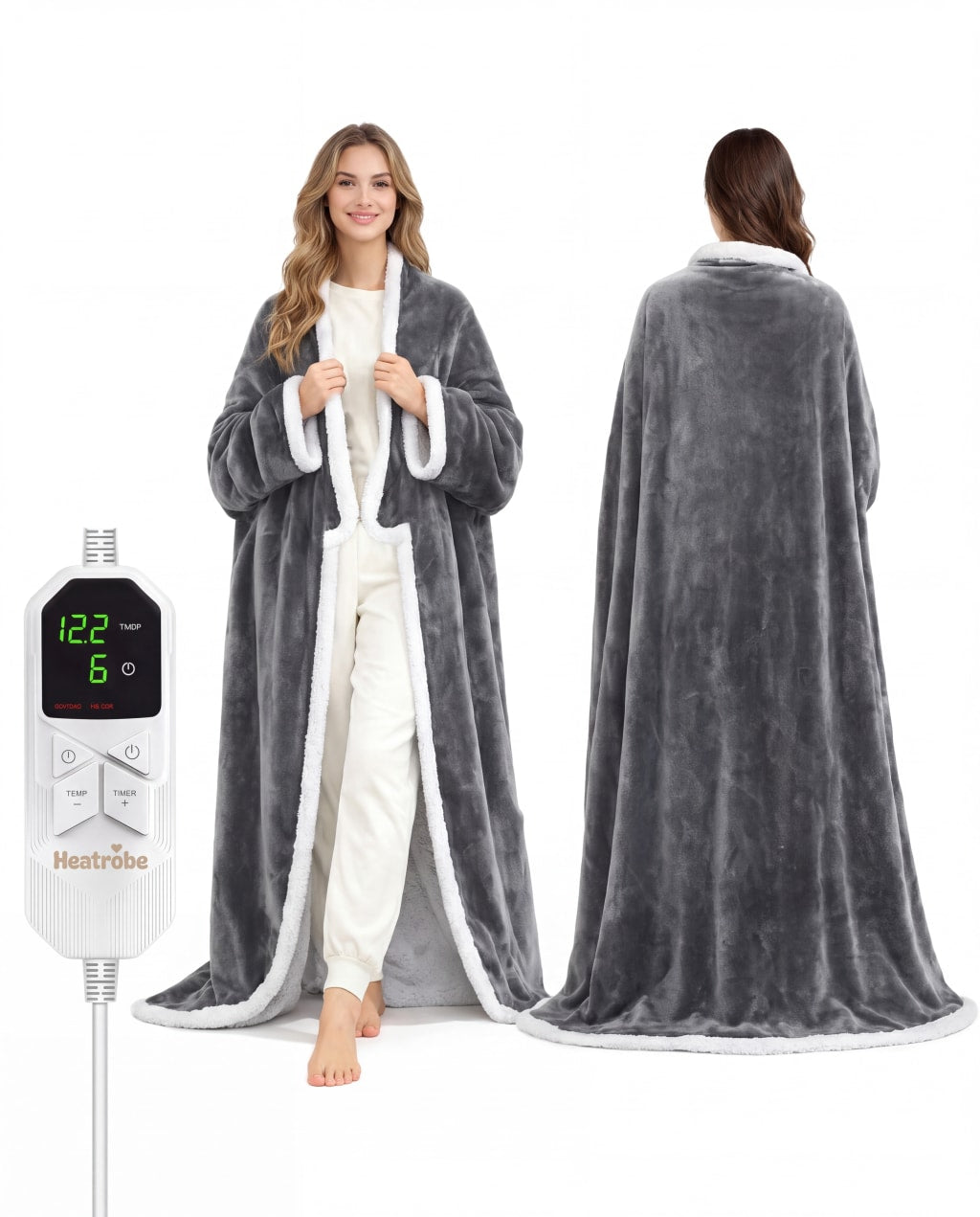 HeatRobe product design, front and back